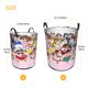 thumbnail image 5 of Shin-chan Cesta de lavandería de gran capacidad redonda con asa, bolsa para ropa sucia plegable, almacenamiento para dormitorio, baño y lavadero 44x35 cm, 5 of 6