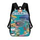 thumbnail image 1 of Octonautas-theme Backpack, Campus style schoolbag Bookbag with Adjustable Shoulder Straps And Large Zip Compartment, Unisex Travel Bags., 1 of 6