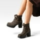 thumbnail image 3 of Botin Casual Mujer Taco Grueso Con Felpa Comodo Weide CZY608, 3 of 9