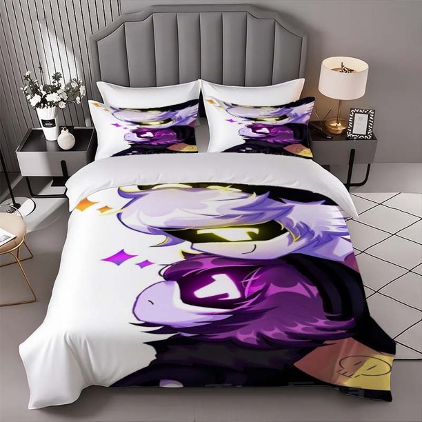 FNF Fan Illustrations Bedding Set | 1 Duvet Cover and 2 Pillowcases Soft and Comfortable Suitable for All Seasons