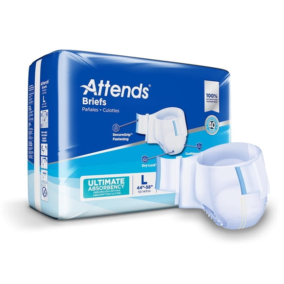Pañales para Adultos Attends Confidence Talla Grande Cintura 112-147 cm 24 unidades