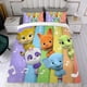 thumbnail image 4 of Fiesta de Palabras Conjunto de sábanas temático, trío de piezas, cómodo y amigable con la piel, diseño único, regalo de decoración para el hogar para familiares, amigos y fans, 90 cm * 190 cm, 4 of 6