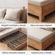thumbnail image 5 of Sofa Cama 2 Cuerpo Con Alcenamiento 120cm Ancho Hecho Madera Balnco Liso, 5 of 8