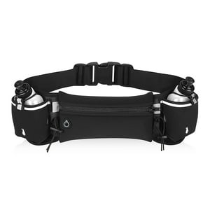 Frc - Banano Cinturón De Hidratación Con 2 Cantimploras Negro