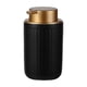 thumbnail image 3 of Dispensador de jabón de cerámica, botella de líquido, botella portátil vacía recargable con bomba de lavado corporal para el hogar, baño, Negro, 3 of 5
