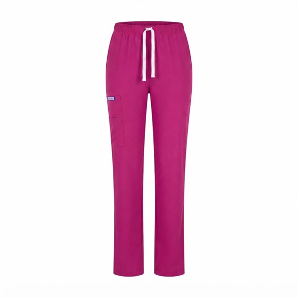 Pantalón clínico Recto Anti fluidos. - Fucsia