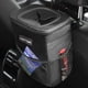 thumbnail image 1 of Cubo de basura para coche HOTOR de 7,6 litros con tapa y bolsillos de almacenamiento, color negro, 1 of 8