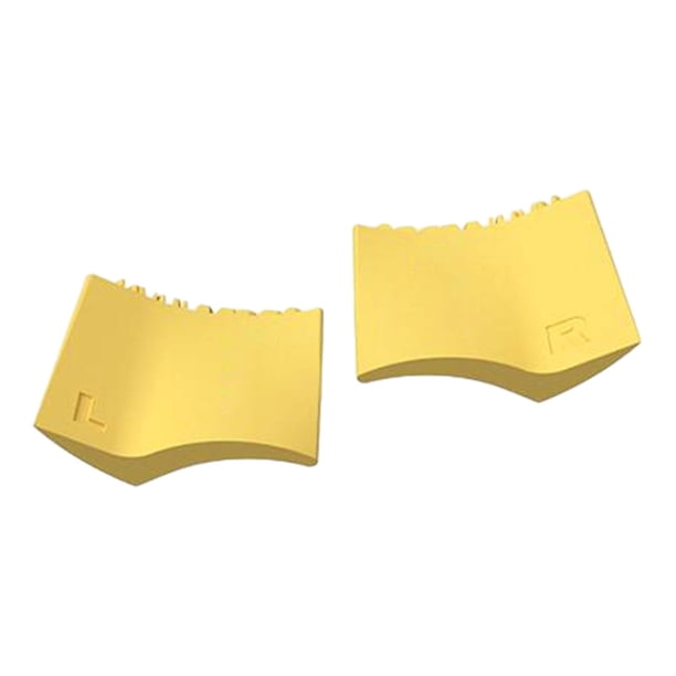2 piezas de silicona delineador de ojos estampador de pestañas plantillas de delineador de ojos rápido estampador de pestañas , amarillo