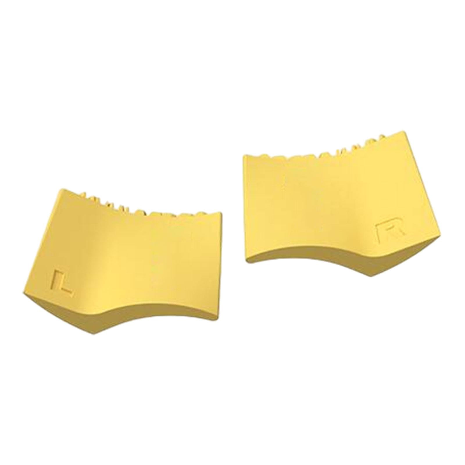 Magideal - 2 Piezas De Silicona Delineador De Ojos Estampador De Pestañas Plantillas De Delineador De Ojos Rápido Estampador De Pestañas , Amarillo