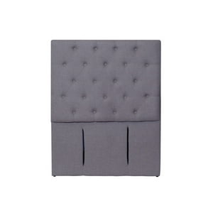 Latam Home - Respaldo Florencia Lino Gris Oscuro 1 Plaza