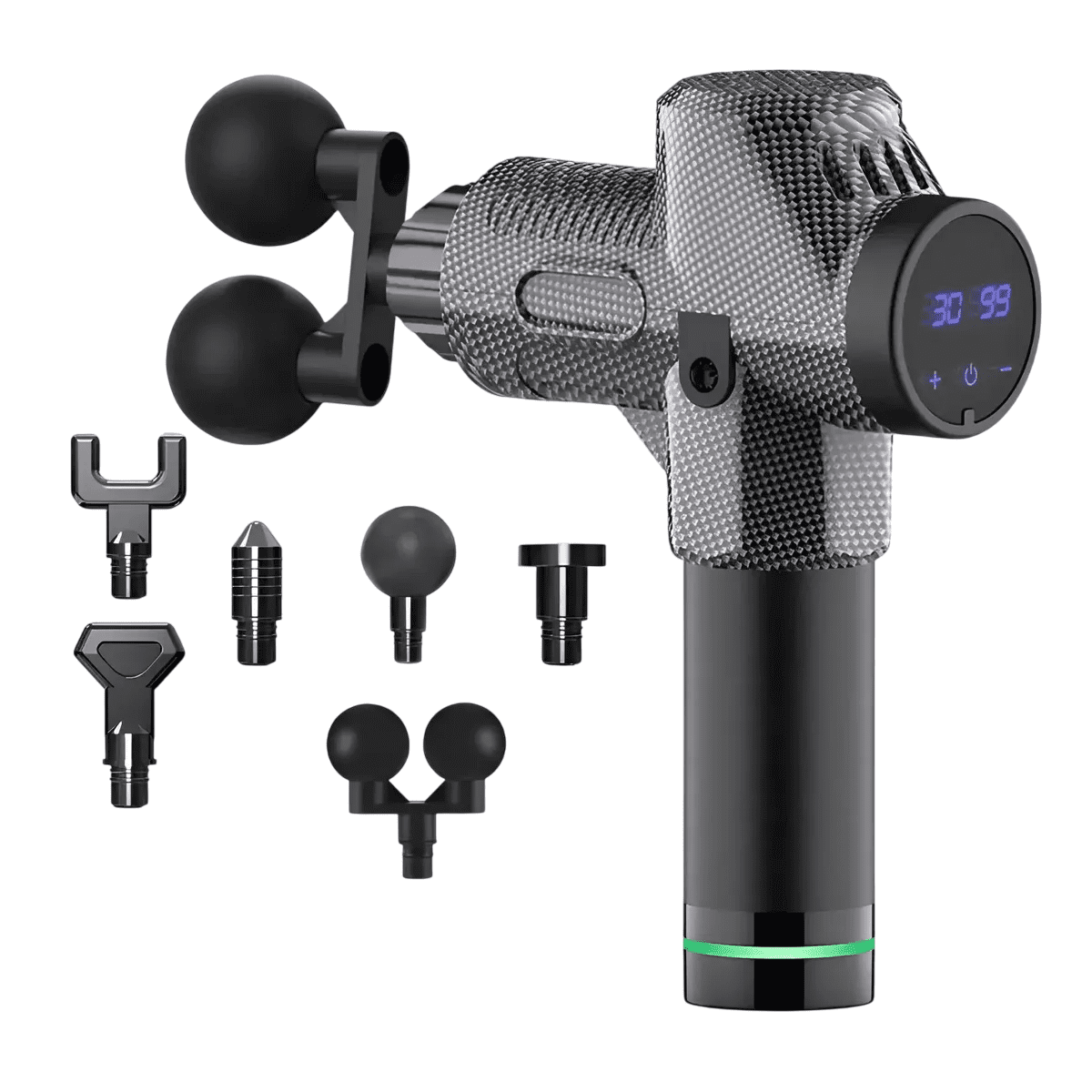 Masajeador Muscular Belug Pistola Masaje 30 Velocidades Digital