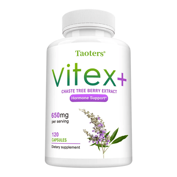 Suplemento Vitex+ Taoters 650mg – Extracto de Sauce Gatillo, 120 Cápsulapas