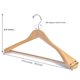 thumbnail image 2 of Perchas para trajes Nature Smile Luxury de madera natural, paquete de 6, 2 of 8