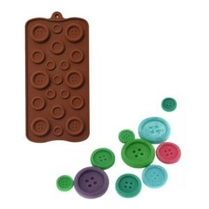 Genérico - Moldes Para Chocolates Boton Moldes Chocolates Botones Boton