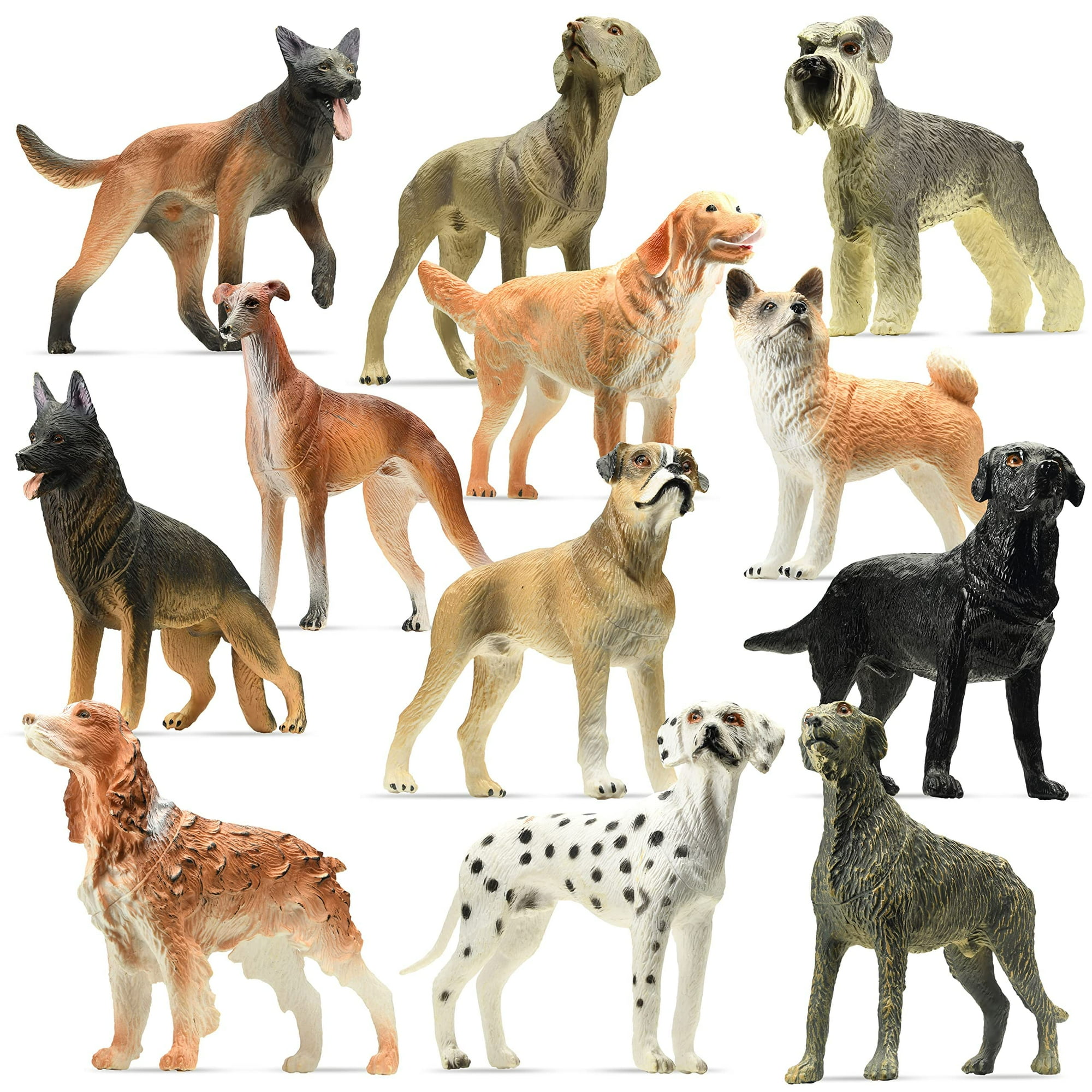 Set De 12 Figuras De Perro Stargo Friendly Para Niños Y Niños Pequeños
