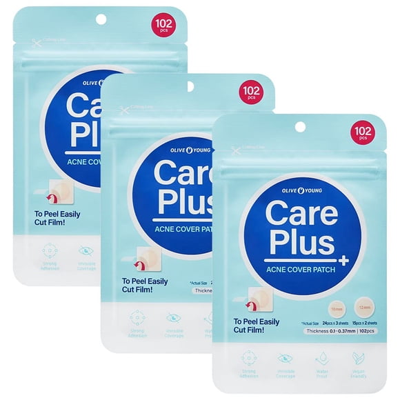 Spot Patch OLIVE YOUNG Care Plus, hidrocoloide para el acné, 306 unidades