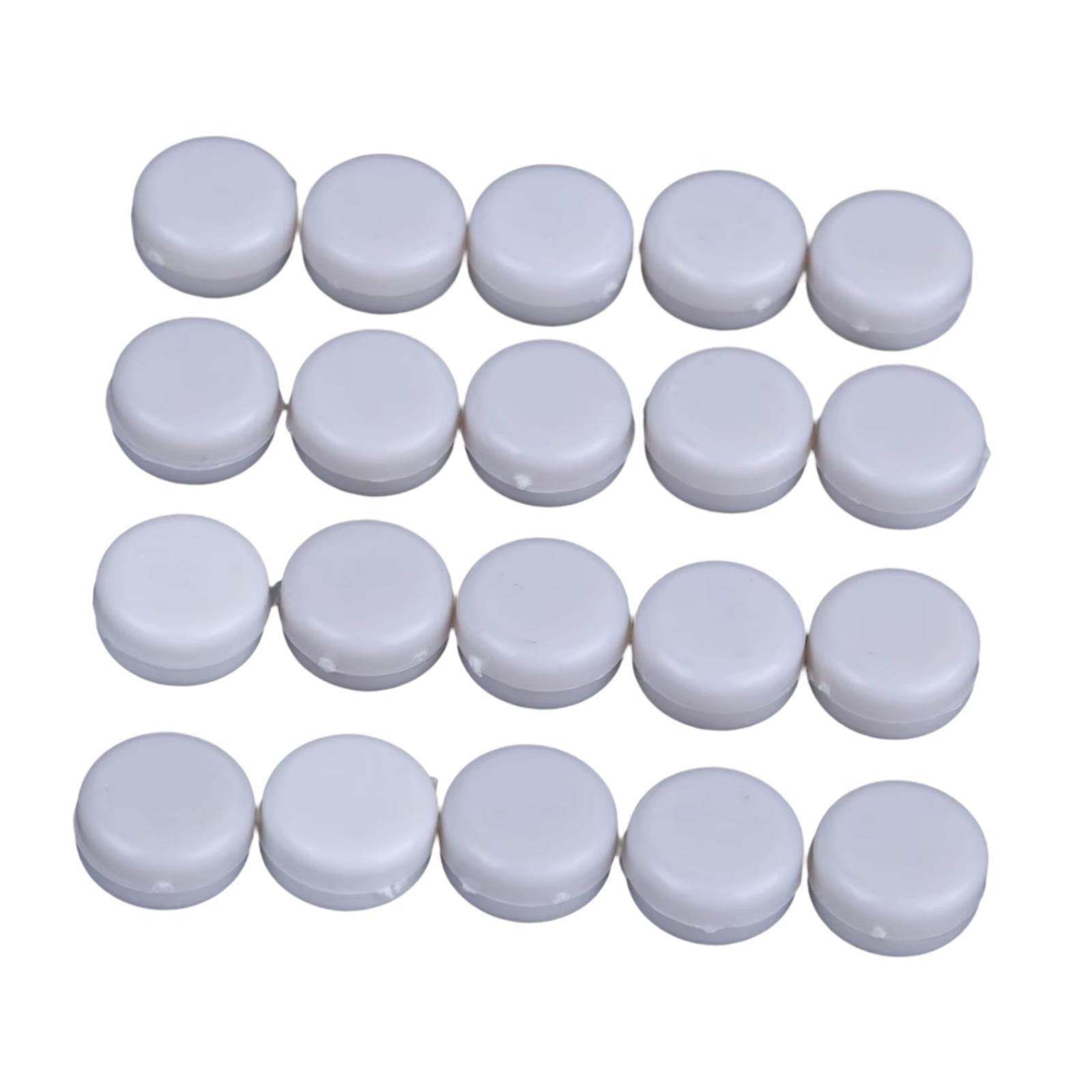 Ioensy - Juguetes, Cajas De Sonajeros, Marionetas, Muñecos, Versátiles, Redondos, Blancos, Accesorios, Bricolaje, Juguete Para Mascotas, 1,5 Cm