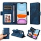 thumbnail image 1 of Carcasa FOXDOCK iPhone 13 Pro de cuero PU, diseño acolchado clásico, protección contra caídas y rayones, 1 of 5
