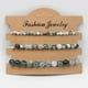 thumbnail image 1 of 3pcs/set Colorful Natural Stone Beads Bracelets - Stretchable Bangle Jewelry Gift for Women, 1 of 5