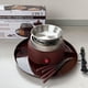 thumbnail image 2 of Nostalgia Mesa Indoor Electric Maker - Smores Kit con palos de tostado de marisco y 4 bandejas para galletas Graham, chocolate y marisco - marrón, 2 of 3