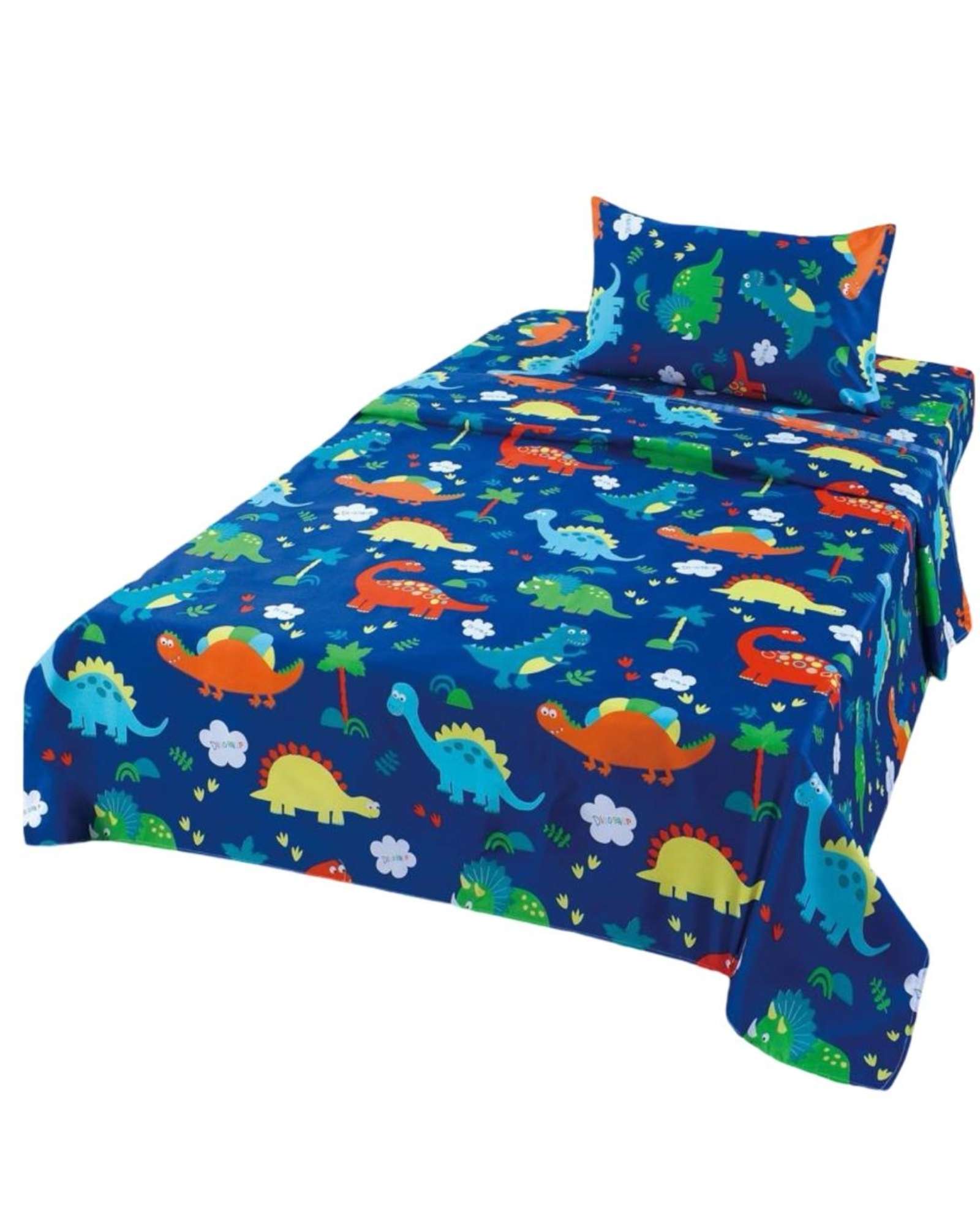 Casa Sol - Sabanas Infantil De Verano Dinosaurio Niño 1 Plaza