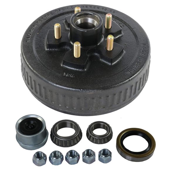 Tambor de Cubo de Freno para Remolque JDMSPEED 10x2-1/4 5x4.5 para 3500 lbs
