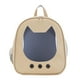 thumbnail image 2 of Mochila Transportadora Para Gatos Ventilada Grande Aprobada Por Aerolíneas Caminar Senderismo Caqui, 2 of 5
