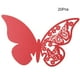 thumbnail image 2 of 20 tarjetas huecas con forma de mariposa para colocar nombres en bodas, para decorar mesas de copas de vino (rojas), 2 of 7