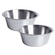 thumbnail image 1 of Comederos de acero inoxidable para perros y gatos (paquete de 2) - Comedero y bebedero de metal, 1 of 5