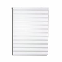 Cortina Roller Duo Zebra Día Y Noche Blanco 90 X 250 Cm Sin Cenefa Sunfree