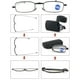 thumbnail image 5 of Gafas de lectura con antena anti-luz azul para hombres y mujeres, gafas telescópicas con patas plegables, gafas portátiles para personas mayores con bolsa con cremallera, 5 of 5
