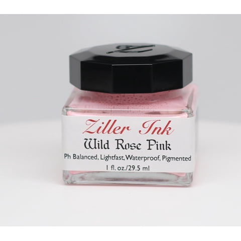 Ziller Ink - Tarro De Caligrafía Rosa Salvaje De Ink Ziller'S De 28 Ml (1 Oz)