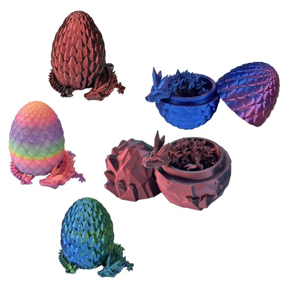 Set de 5 huevos de dragón JASSBOOY que brillan en la oscuridad