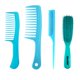 thumbnail image 5 of 4Pcs Cepillo De Peluquería Peines Peluquería Peinado Barber Peines Kit Azul, 5 of 5