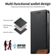 thumbnail image 2 of Funda Tipo Cartera de Cuero Sintético para Samsung Galaxy S21 Plus Bloqueo RFID, con Ranuras para Tarjetas y Bolsillo para Efectivo, Cierre Magnético Fuerte Negro, 2 of 6