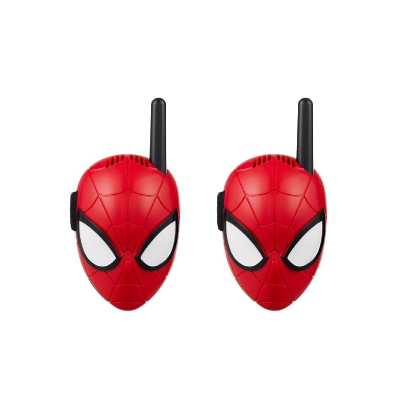 Walkie Talkies Ekids Spiderman Para Niños, Juguetes Para Interiores Y Exteriores