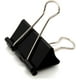 thumbnail image 1 of Clips grandes para carpetas de 1,6 pulgadas (paquete de 24), pinzas para papel grandes para suministros de oficina, 41 mm de ancho, capacidad de 18 mm, color negro, 1 of 6