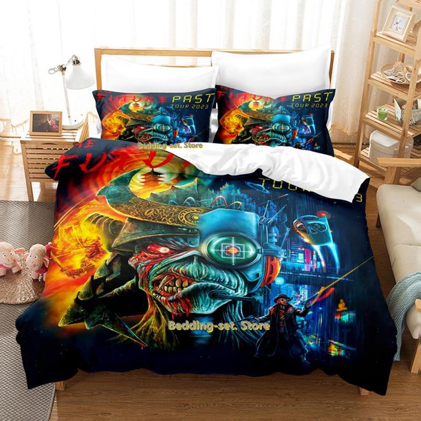 Maiden Heavy Metal Bedding Set Bed Set Adult Kid Bedroom Duvetcover Setparure de lit Bed