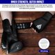 thumbnail image 4 of Guantes interiores de boxeo RDX elásticos para medio dedo, 4 of 7