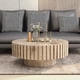 thumbnail image 1 of Modern minimalist circular coffee table 31.4'' with natural wood texture, stable and durable, enhancing spatial aesthetics suitable for living rooms, study rooms and offices., 1 of 3