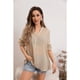thumbnail image 1 of Blusa Mujer Tendencia Lino Algodón Premium Liviana Botones Textura 053, 1 of 3
