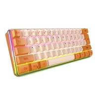 Bothyi - Teclado Para Juegos Con Cable, 60% Compacto, Para Oficina, Gamer, Mecanografía, Pc, Portátil