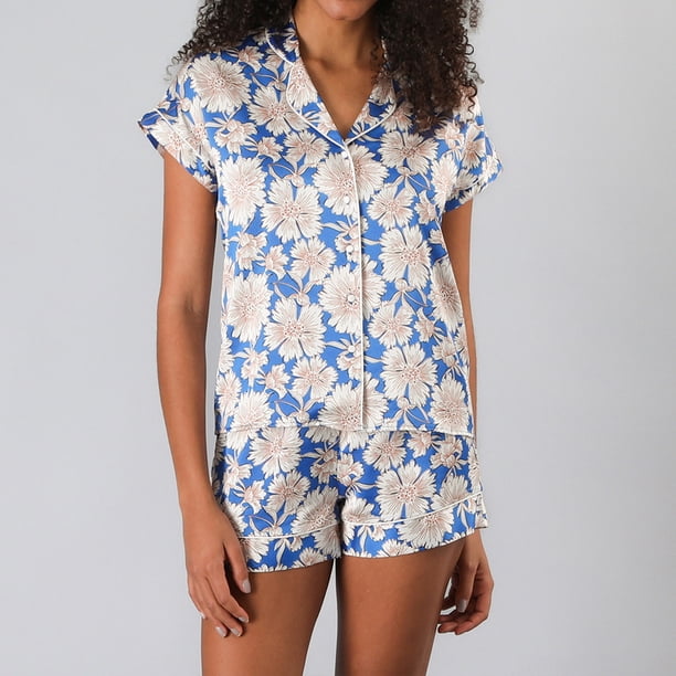 Set Top Camisero + Short Flores Mujer 33832-244