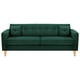 thumbnail image 1 of Sofa New Retro 3CG Felpa 05 Verde Botella, 1 of 6