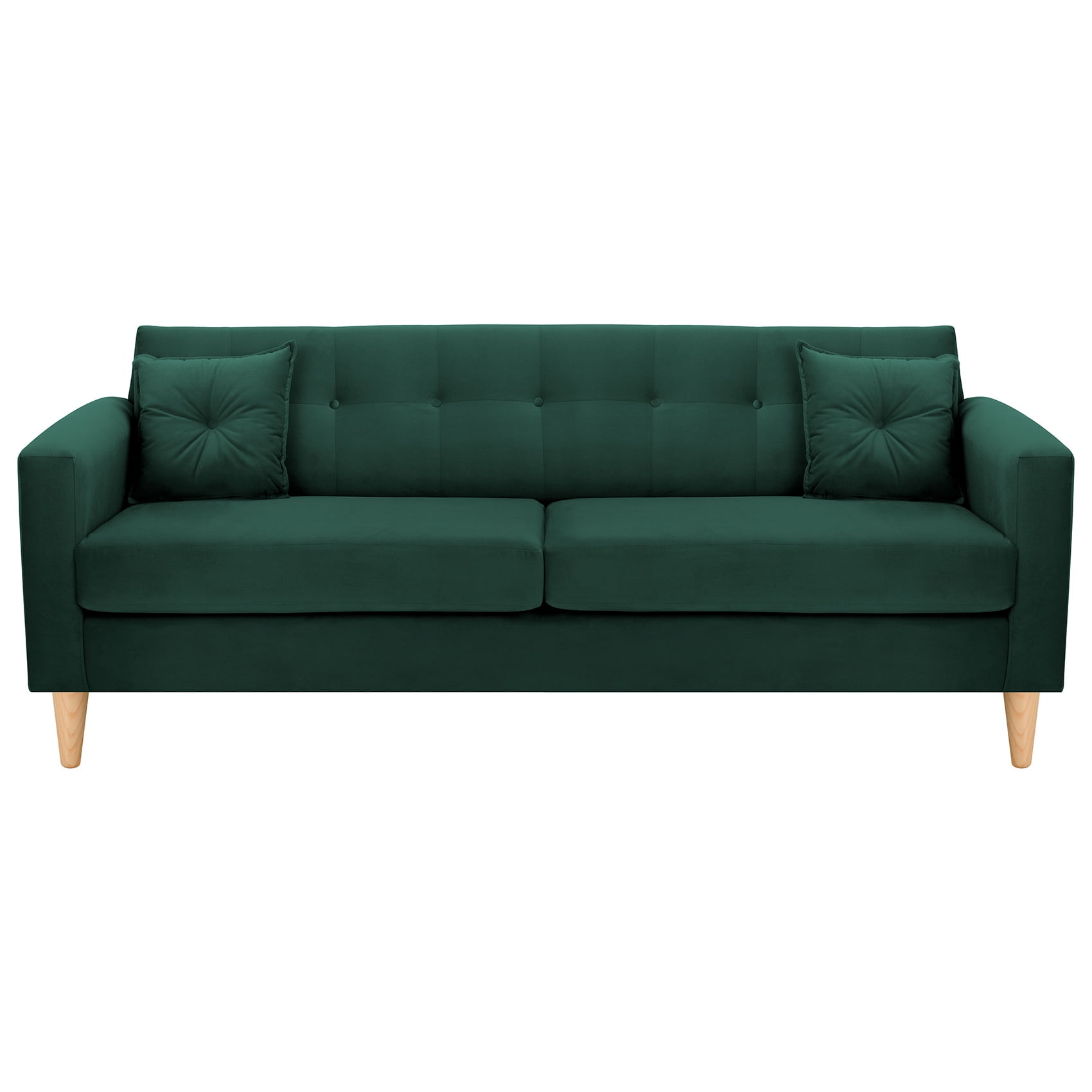 Bodevir - Sofa New Retro 3cg Felpa 05 Verde Botella