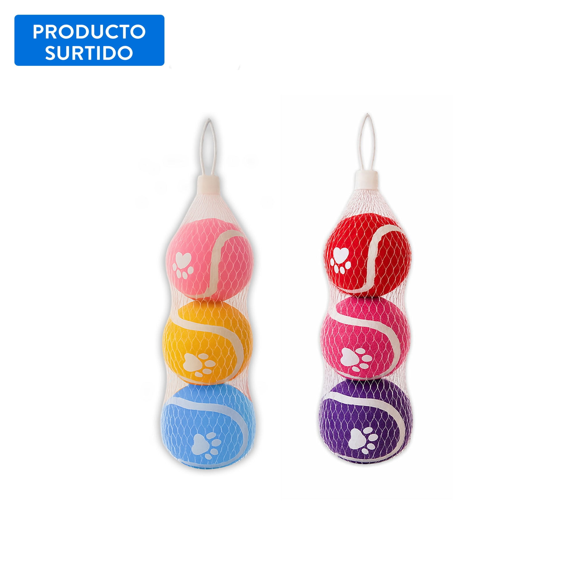 Juguete Para Perro Bolsa 3 Pelotas Tenis 1 Un Buddy Pet