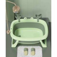 Decoideasemi - Bañera Tina Bebe Plegable Plegable Cangrejo Verde