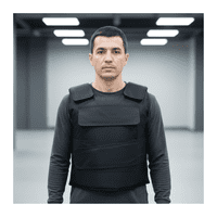 Genérico - Chaleco De Seguridad Táctico Anti Corte Ajustable Guardias Negro Talla Única