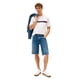 thumbnail image 4 of Camiseta De Algodón Blanco Con Inserto En El Pecho Para Hombre, 4 of 5