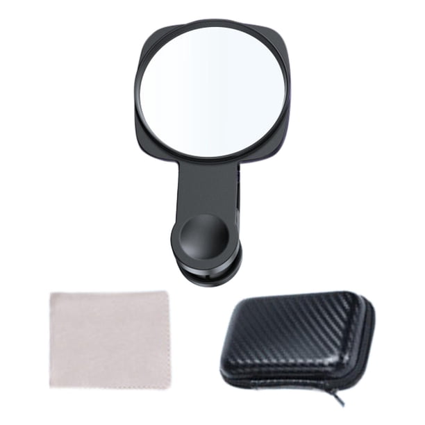 Clip de reflejo de espejo de teléfono, Clip de espejo de cámara de teléfono, accesorio de teléfono portátil, dispositivo de selfie, reflejo de espejo Negro